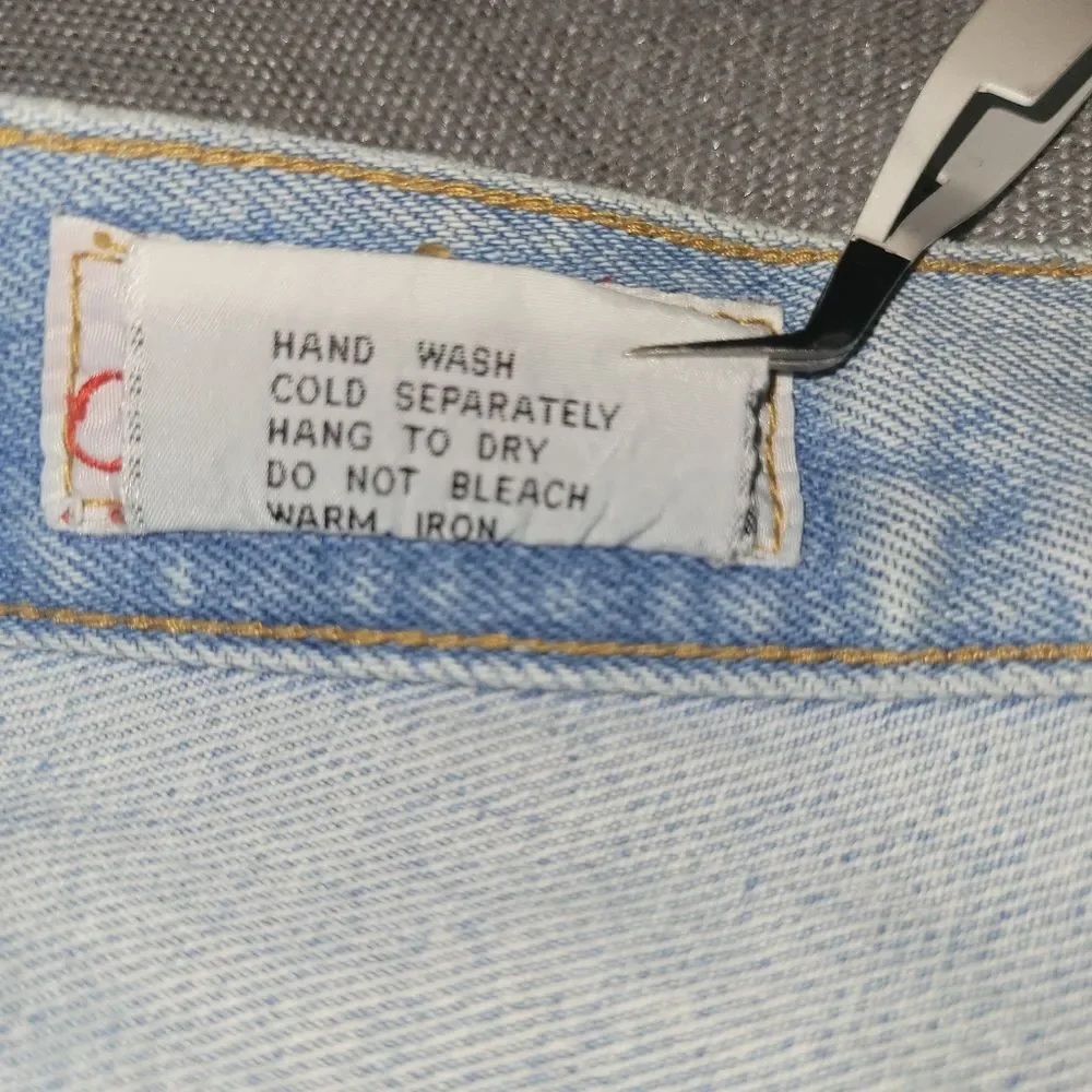 Its A Charlie Patchwork Long Denim Shorts Women's